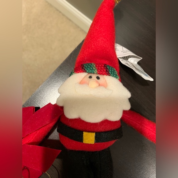 Santa, Bear and Snowman Plush Garland, Like New, Set of 2, 36” long each - Picture 8 of 10